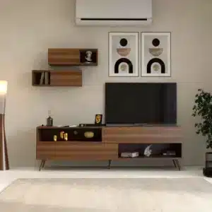 طاولة تلفزيون حديثة لون بني 102