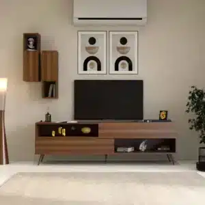 طاولة تلفزيون حديثة لون بني 102