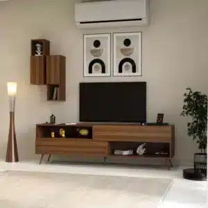 طاولة تلفزيون حديثة لون بني 102