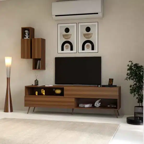 طاولة تلفزيون حديثة لون بني 102