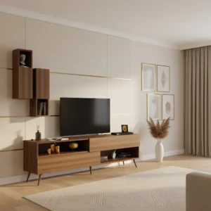 طاولة تلفزيون حديثة لون بني 102