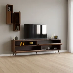 طاولة تلفزيون حديثة لون بني 102