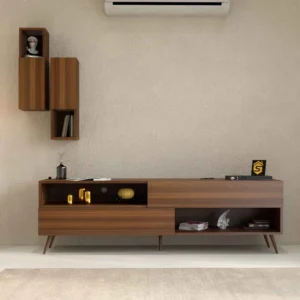 طاولة تلفزيون حديثة لون بني 102