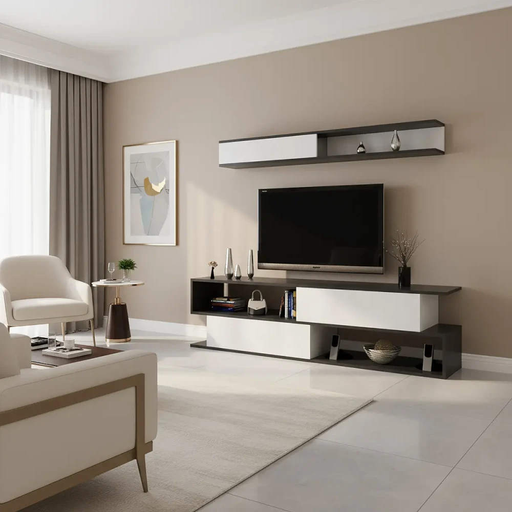 طاولة تلفاز سعودي لونين 137