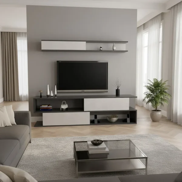 طاولة تلفاز سعودي لونين 137