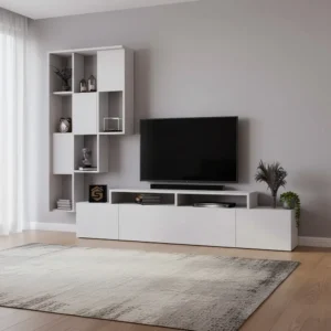 طاولة تلفاز مع وحدة أرفف كبيرة 126