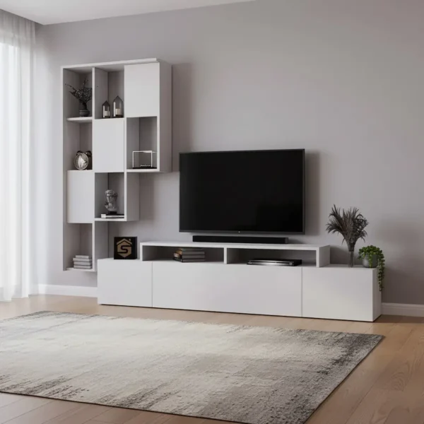 طاولة تلفاز مع وحدة أرفف كبيرة 126