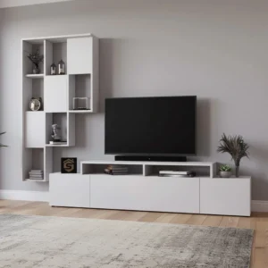 طاولة تلفاز مع وحدة أرفف كبيرة 126