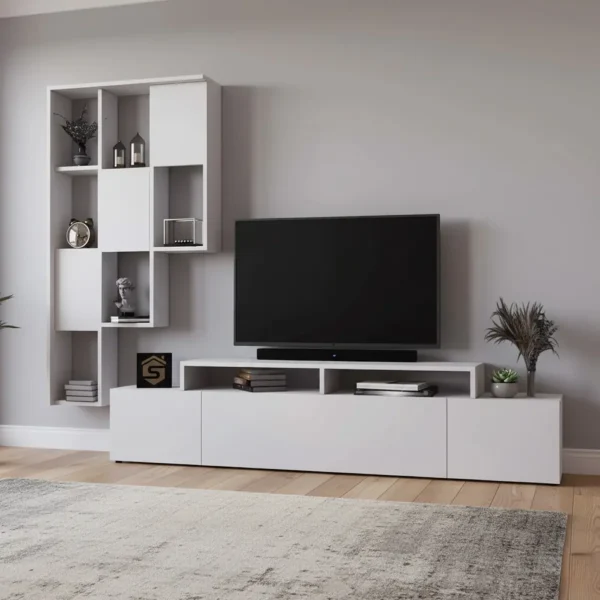 طاولة تلفاز مع وحدة أرفف كبيرة 126