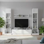 مكتبة شاشة مع 2 وحدة أرفف 131