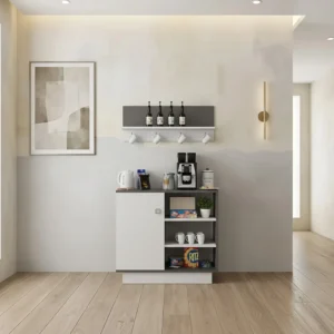 ركن قهوة أبيض مع رمادي 302