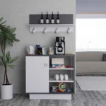 ركن قهوة أبيض مع رمادي 302