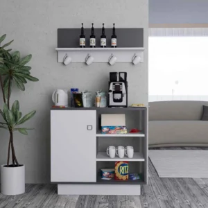 ركن قهوة أبيض مع رمادي 302