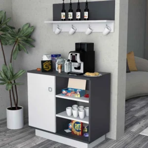 ركن قهوة أبيض مع رمادي 302