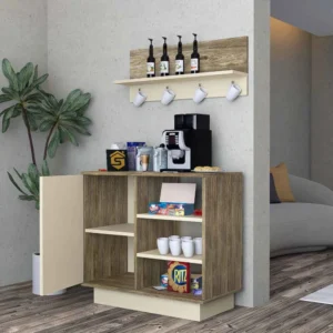 ركن قهوة بيج مع خشبي 303