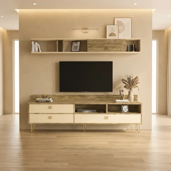 طاولة تلفزيون بيج مع خشبي 155