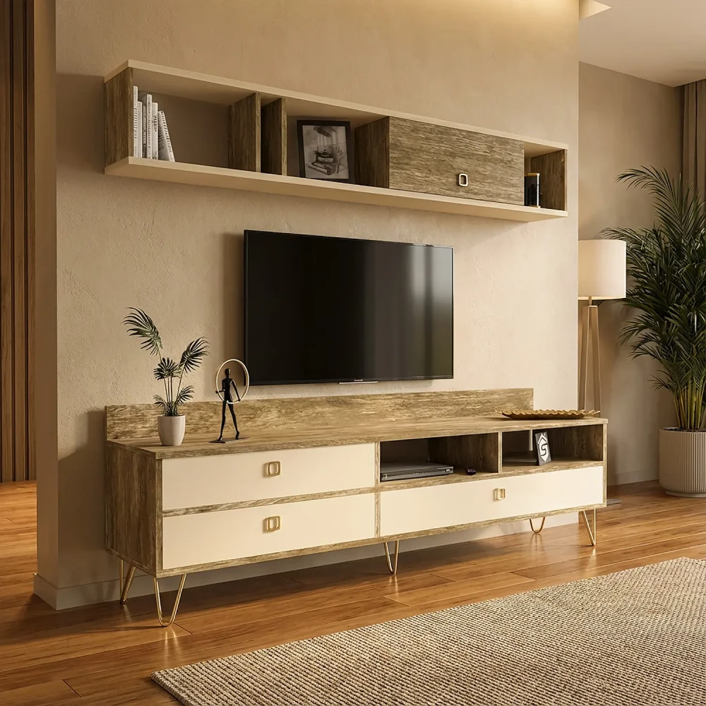 طاولة تلفزيون بيج مع خشبي 155