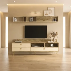 طقم طاولات بيج مع خشبي 203