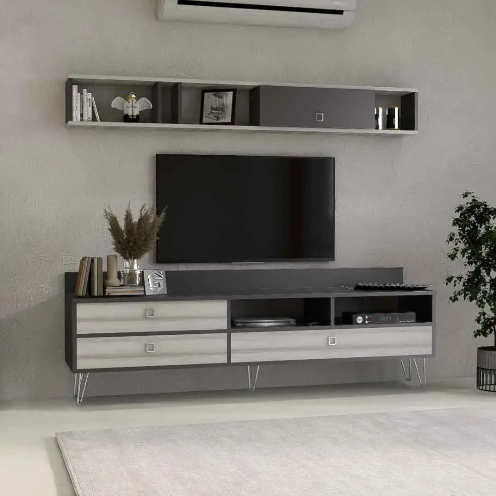 طقم طاولات رمادي درجتين 202