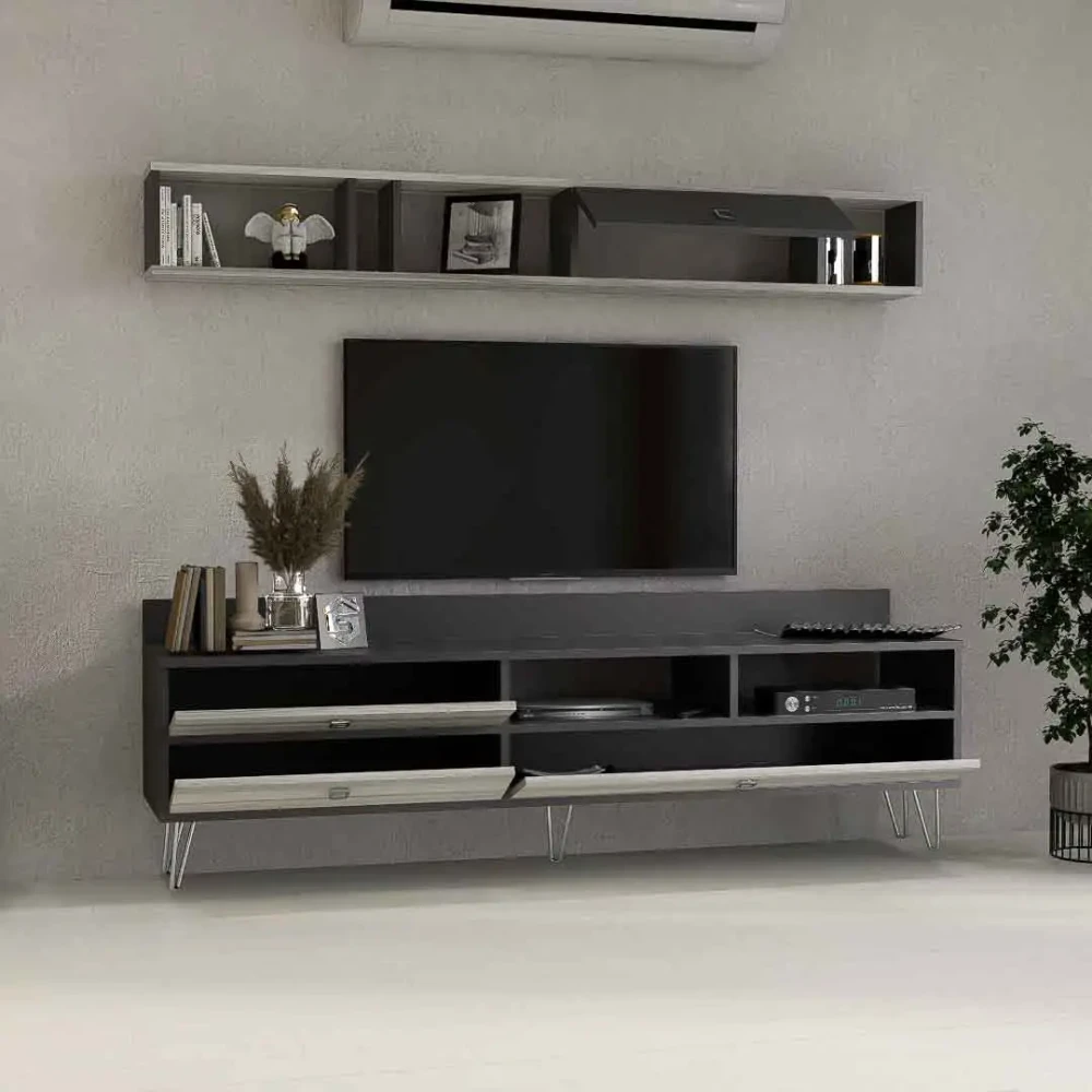 طقم طاولات رمادي درجتين 202