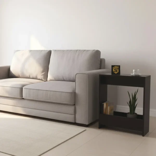 طاولة جانبية مودرن لون أسود مطفي