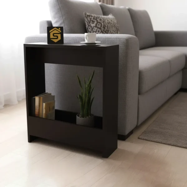 طاولة جانبية مودرن لون أسود مطفي