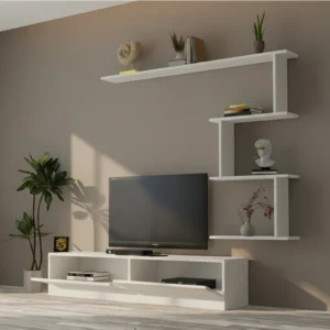 طاولة شاشة معلقة لون بني 146