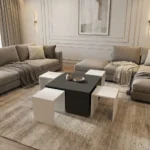 طاولة وسط مع 4 طاولات خدمة لونين 402