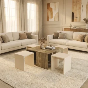 طاولة وسط مع 4 طاولات خدمة لونين 403