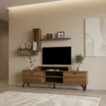 طقم طاولات و زاويه لون بني 205