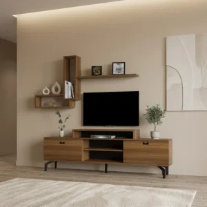 طقم طاولات و زاويه لون بني 205