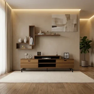 طقم طاولات و زاويه لون بني 205