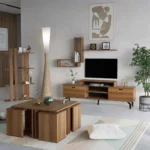 طقم طاولات و زاويه لون بني 205