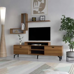 طقم طاولات و زاويه لون بني 205