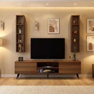 طاولة تلفزيون عصرية مع وحدتين أرفف 165