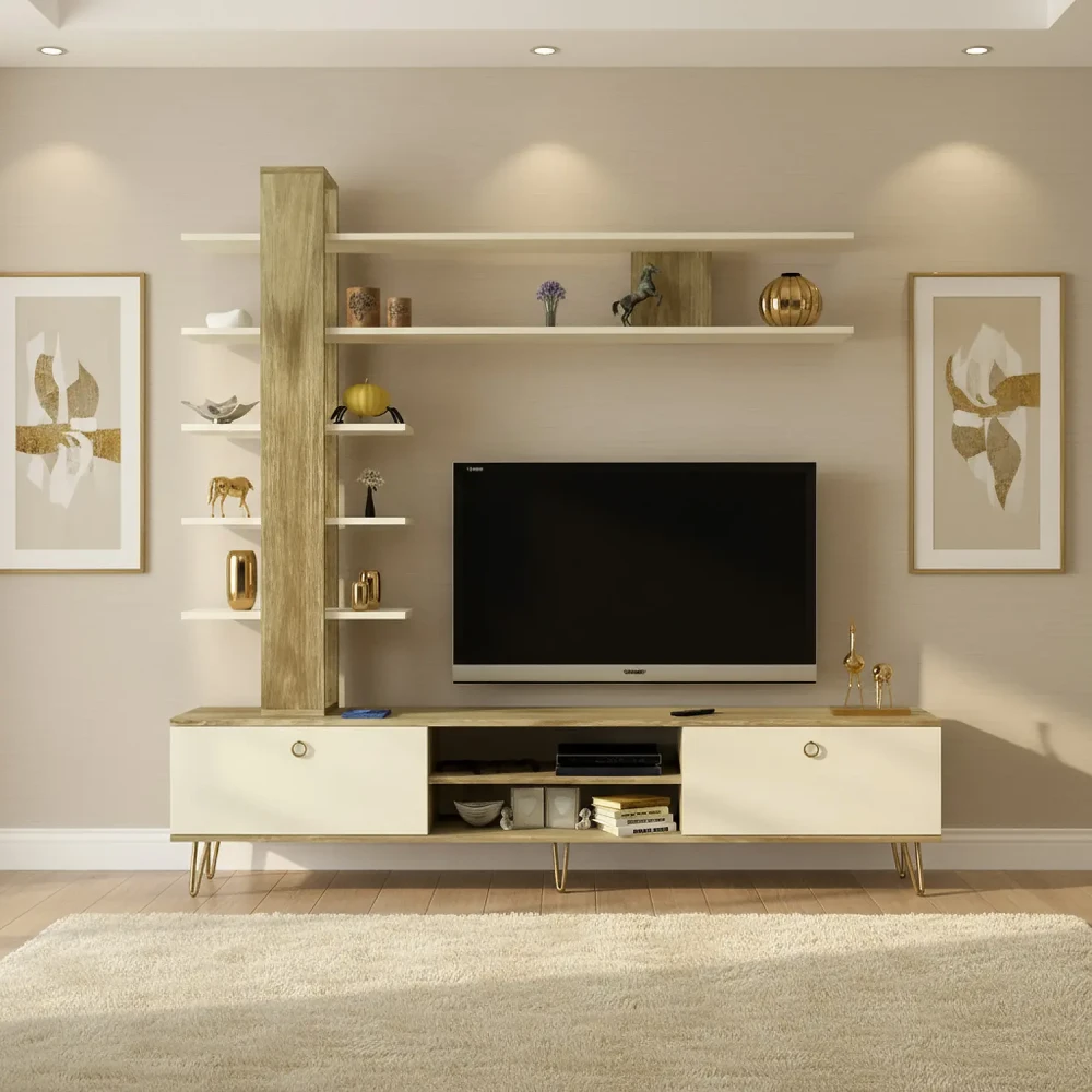 طاولة شاشة متعددة الارفف 168