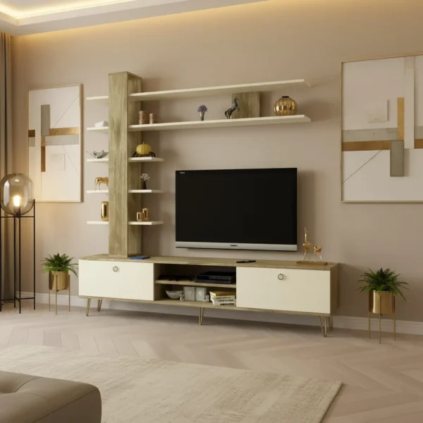 طاولة شاشة متعددة الارفف 168