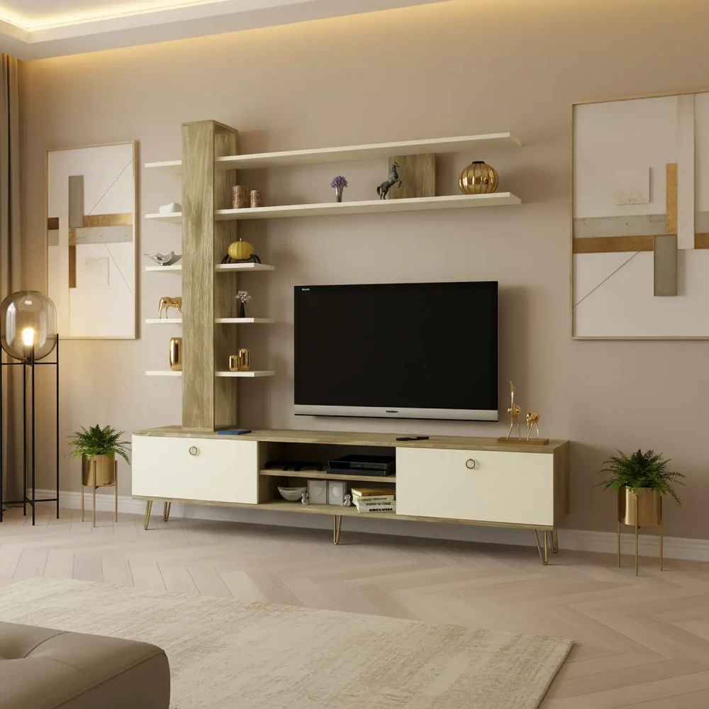 طاولة شاشة متعددة الارفف 168