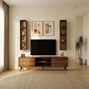 طقم طاولات عصري لون بني 208