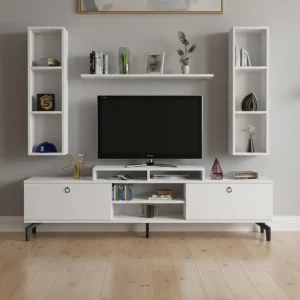 طقم طاولات مودرن لون أبيض 212