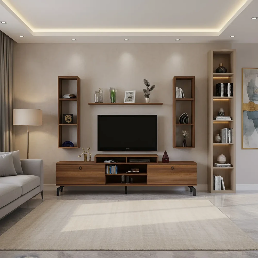 طقم طاولات مودرن لون بني 211