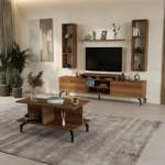 طقم طاولات مودرن لون بني 211