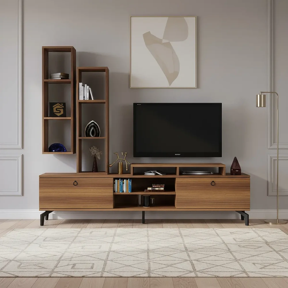 طقم طاولات مودرن لون بني 211