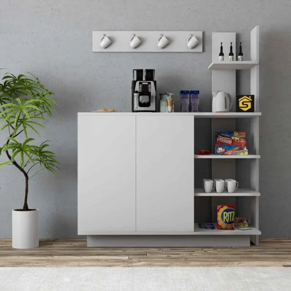 طقم طاولات لون أبيض 214