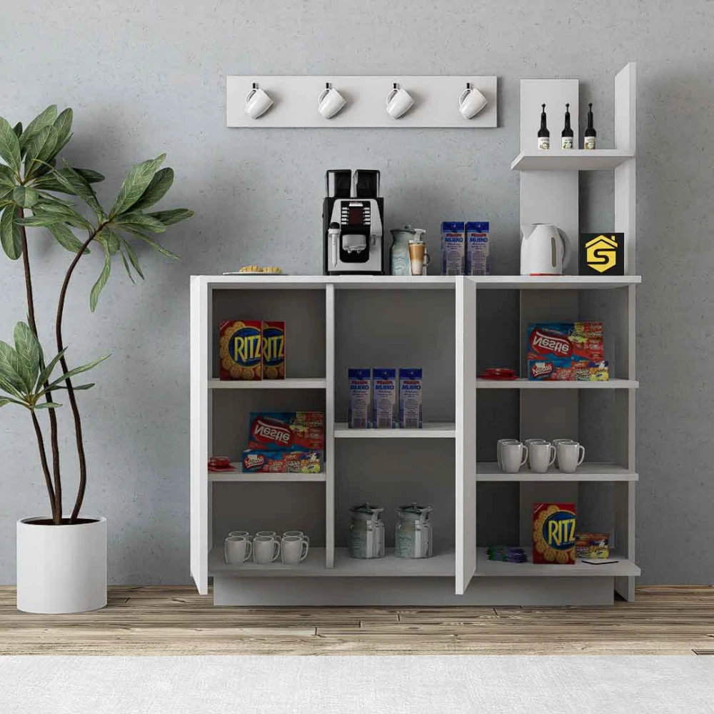 طقم طاولات لون أبيض 214