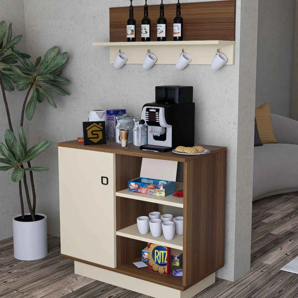 ركن قهوة بيج مع بني 308