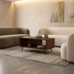 طاولة قهوة لون بني 418