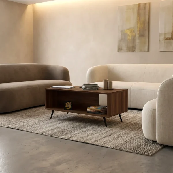 طاولة قهوة لون بني 418