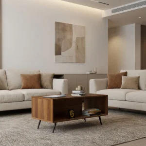 طاولة قهوة لون بني 418