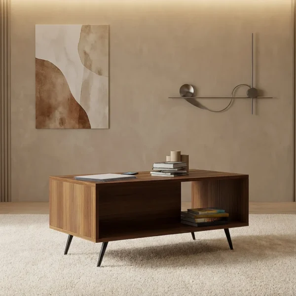 طاولة قهوة لون بني 418